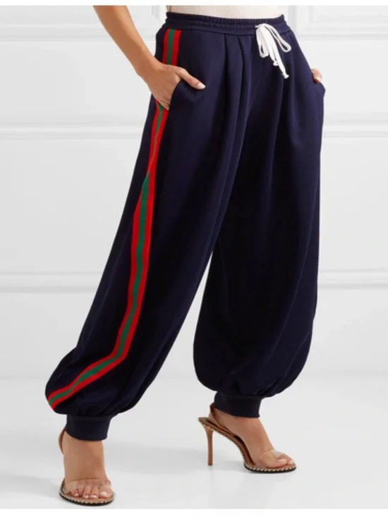 Gucci Navy Web Stripe Harem Joggers Size M - Picture 3 of 7
